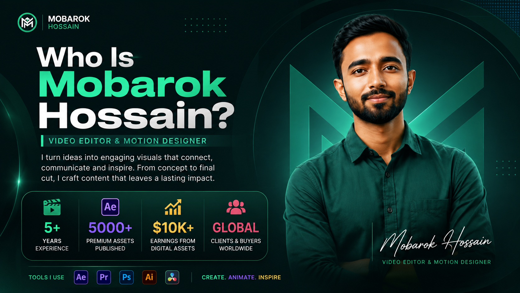 Who Is Mobarok Hossain? Video Editor and Motion Designer Mobarok Hossain